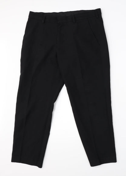 George Mens Black   Dress Pants Trousers Size 32 L29 in