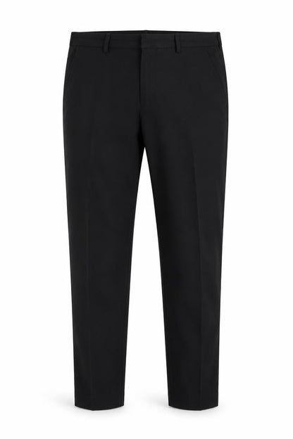 Mens UK Size 32 George Regular Fit Dress Pants Black Trousers