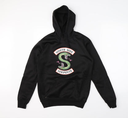Preworn Womens Black   Pullover Hoodie Size S  - Riverdale Netflix Southside Serpents