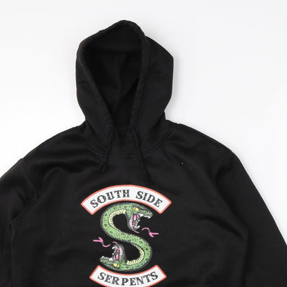 Preworn Womens Black   Pullover Hoodie Size S  - Riverdale Netflix Southside Serpents