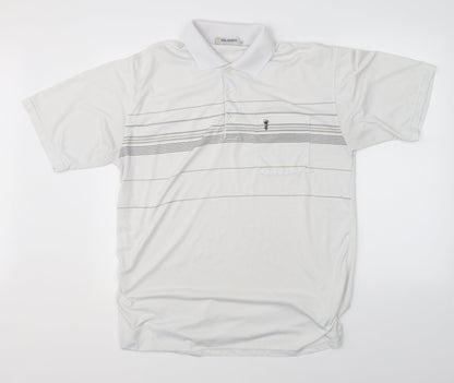 Goldmen Mens White    Polo Size XL