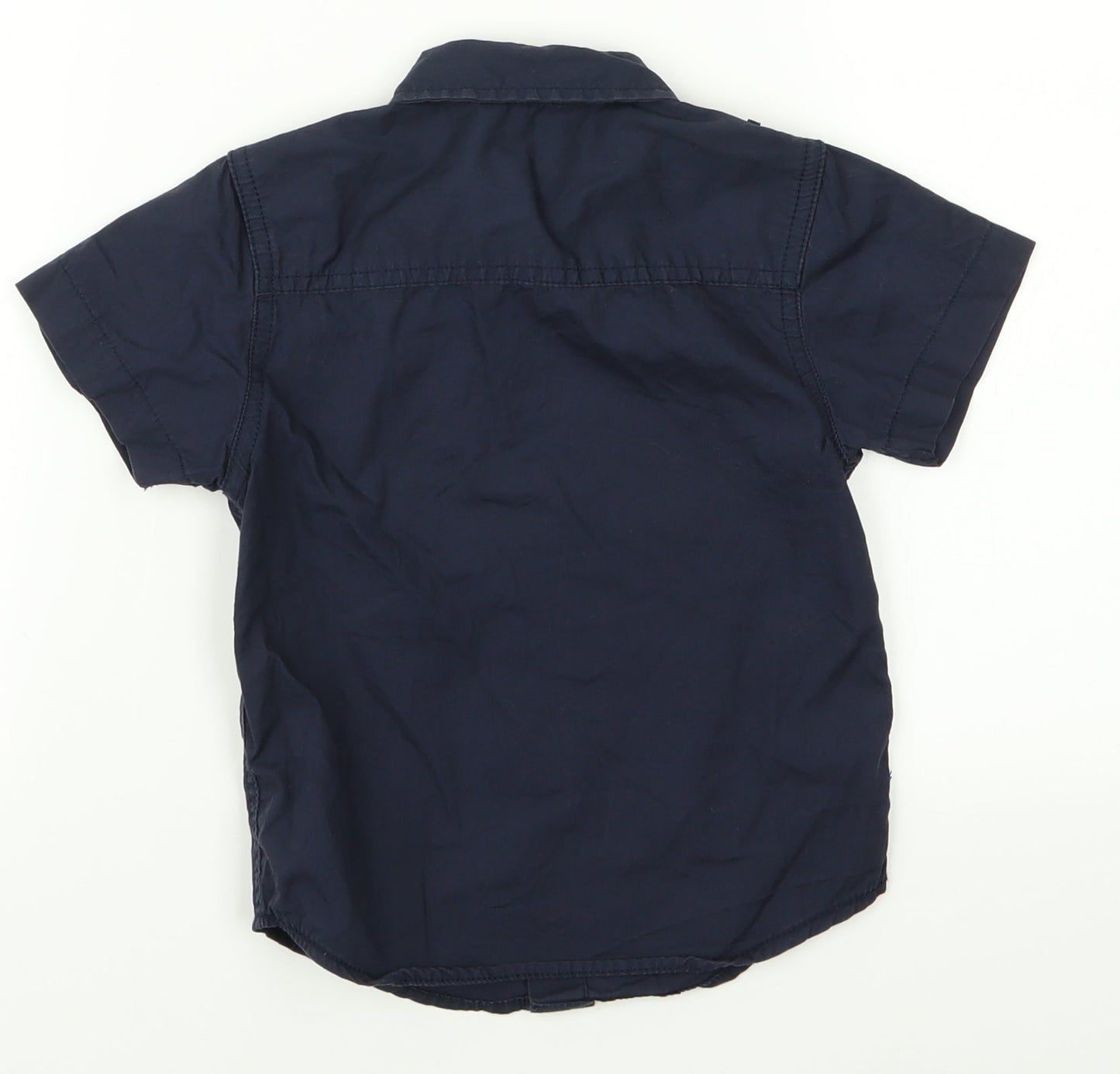 George Boys Blue   Basic Button-Up Size 3 Years