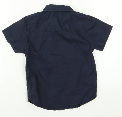 George Boys Blue   Basic Button-Up Size 3 Years