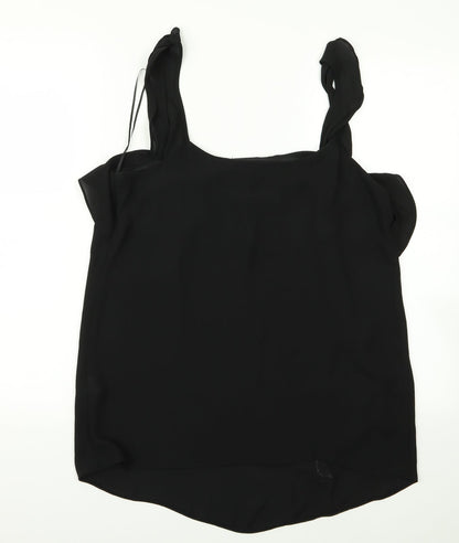 Womens UK Size 10 Atmosphere Black Basic Blouse