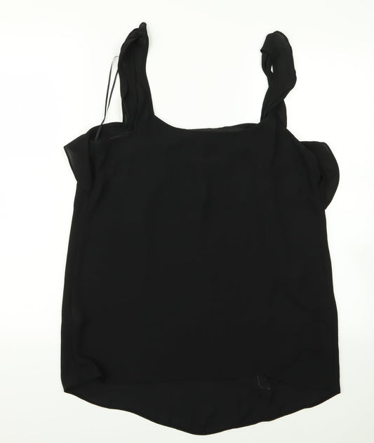 Womens UK Size 10 Atmosphere Black Basic Blouse