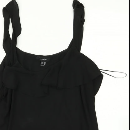 Womens UK Size 10 Atmosphere Black Basic Blouse