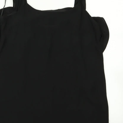 Womens UK Size 10 Atmosphere Black Basic Blouse