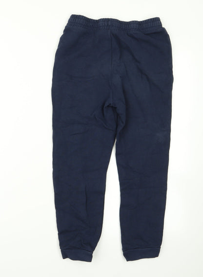 River Island Girls Blue  Ramie Jogger Trousers Size 9 Years