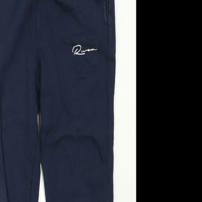 River Island Girls Blue  Ramie Jogger Trousers Size 9 Years