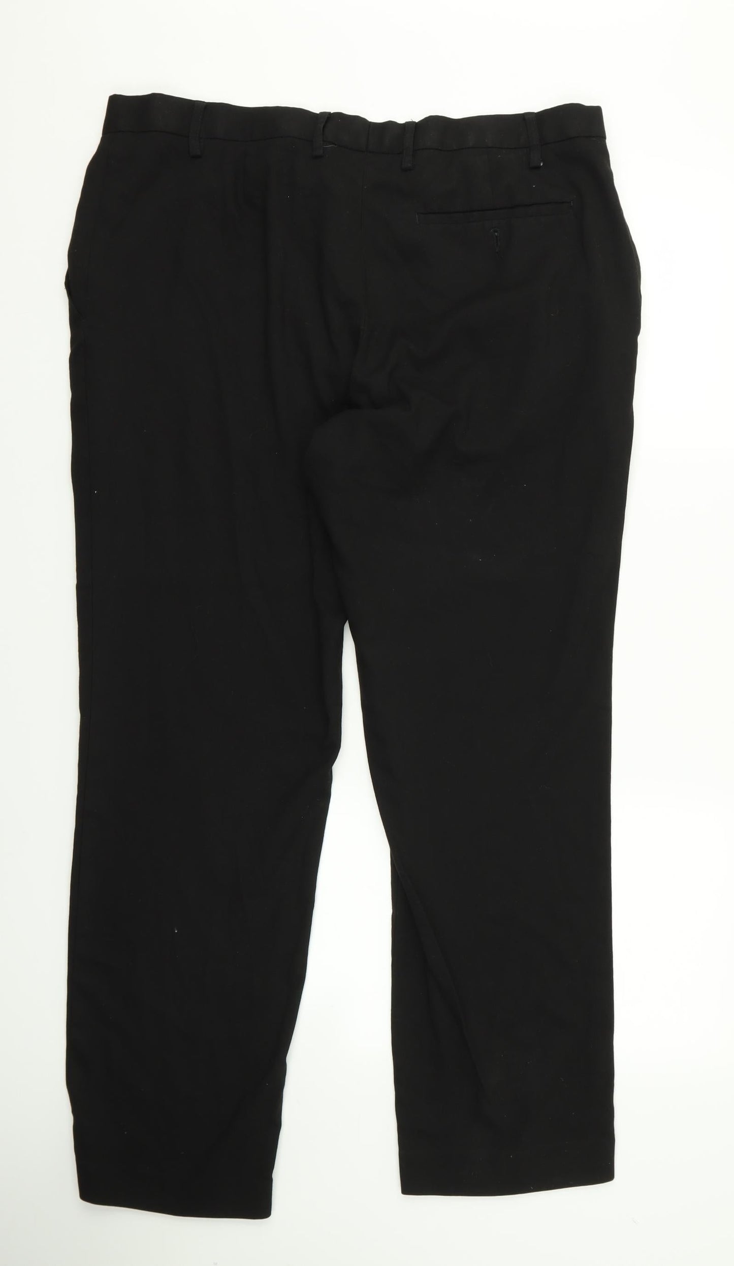 F&F Womens Black Animal Print  Trousers  Size 38 L25 in