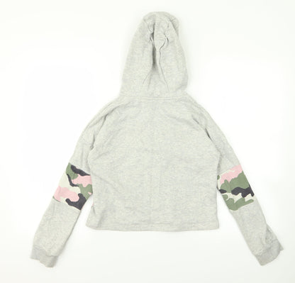 F&F Girls Green Camouflage  Pullover Hoodie Size 10 Years  - dream