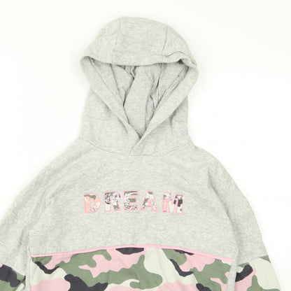 F&F Girls Green Camouflage  Pullover Hoodie Size 10 Years  - dream