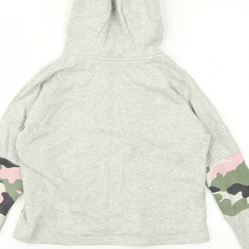F&F Girls Green Camouflage  Pullover Hoodie Size 10 Years  - dream