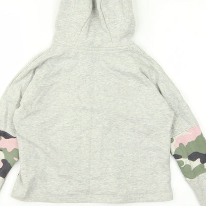 F&F Girls Green Camouflage  Pullover Hoodie Size 10 Years  - dream