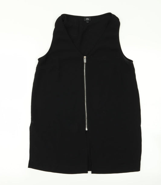 Womens UK Size 8 River Island Black Cardigan Jumper