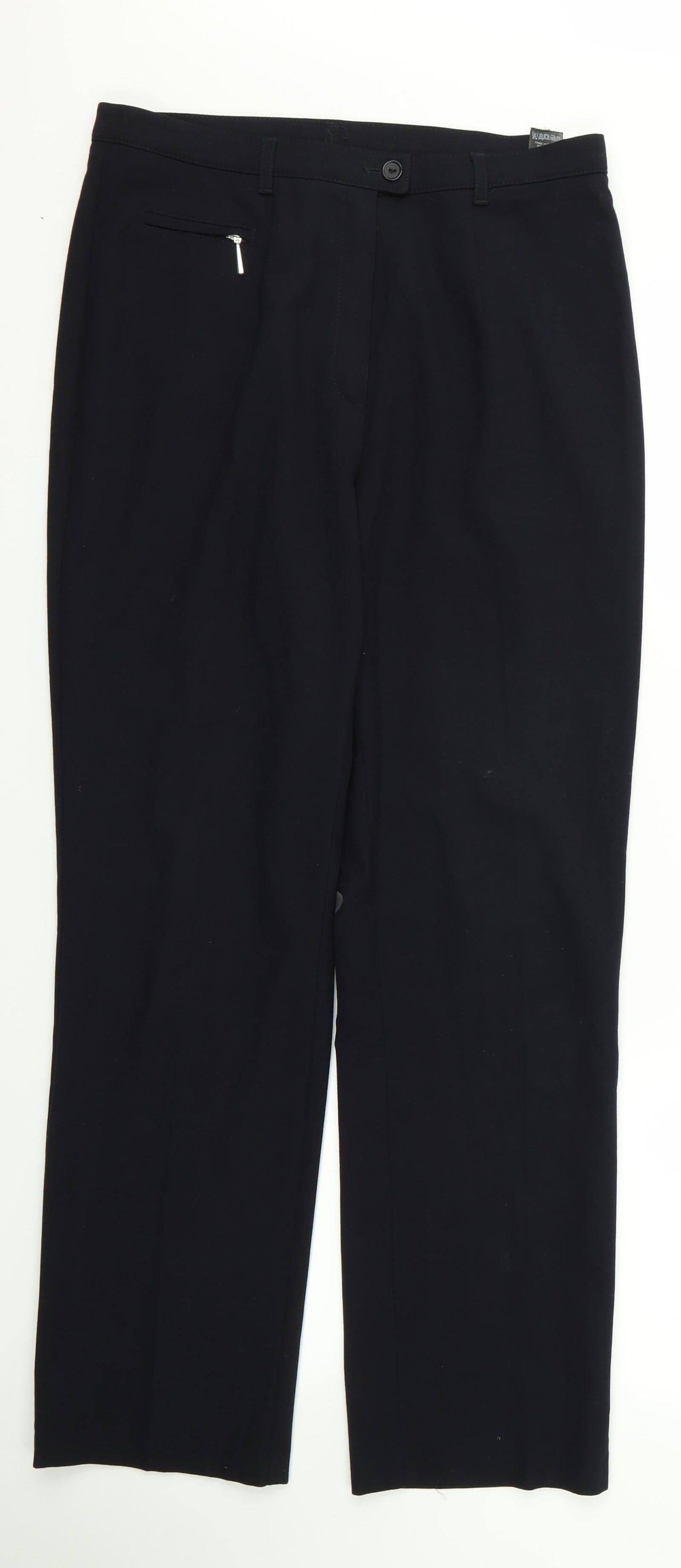 m&s Womens Black   Trousers  Size 12 L26 in