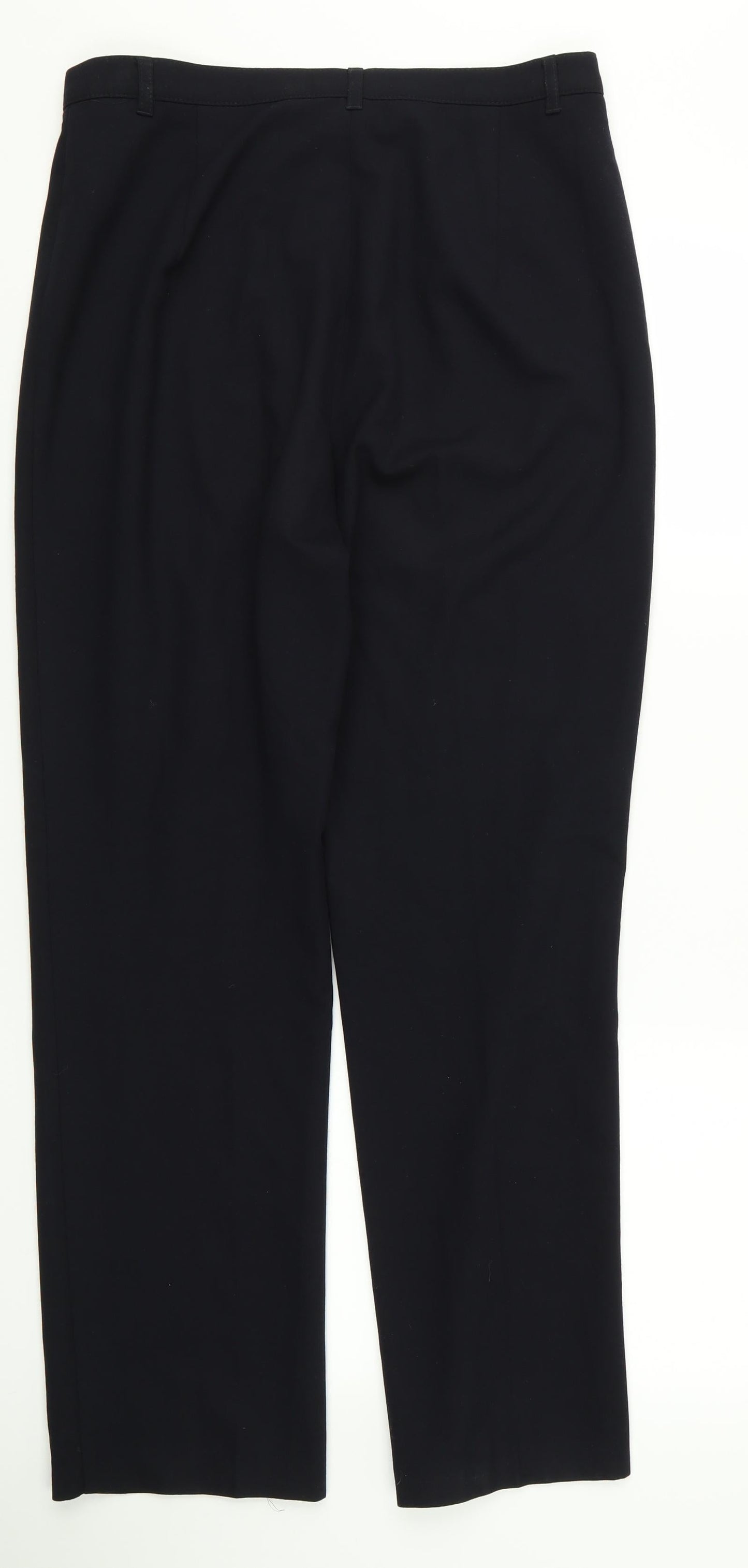 m&s Womens Black   Trousers  Size 12 L26 in