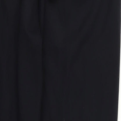 m&s Womens Black   Trousers  Size 12 L26 in