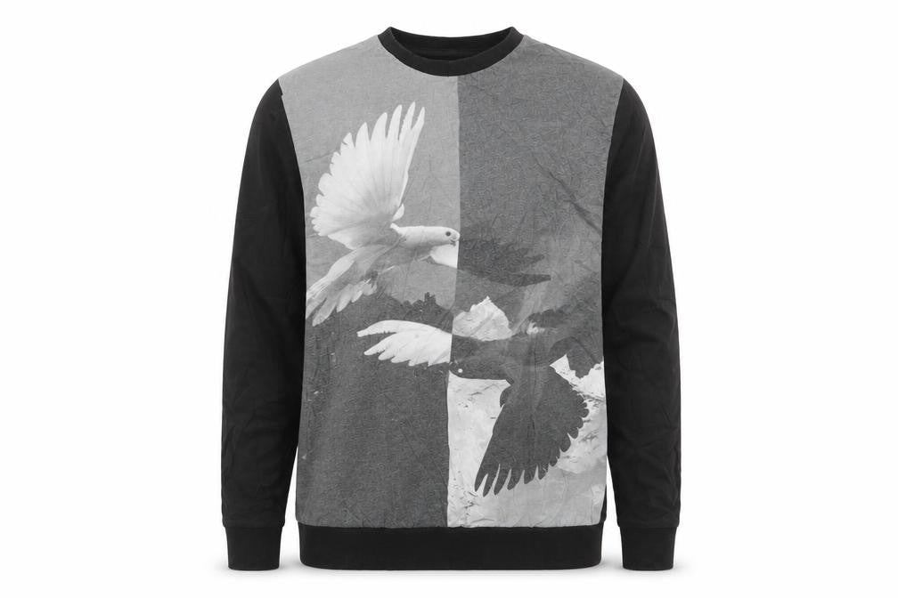 Front view of only sons men’s grey jumper, size S