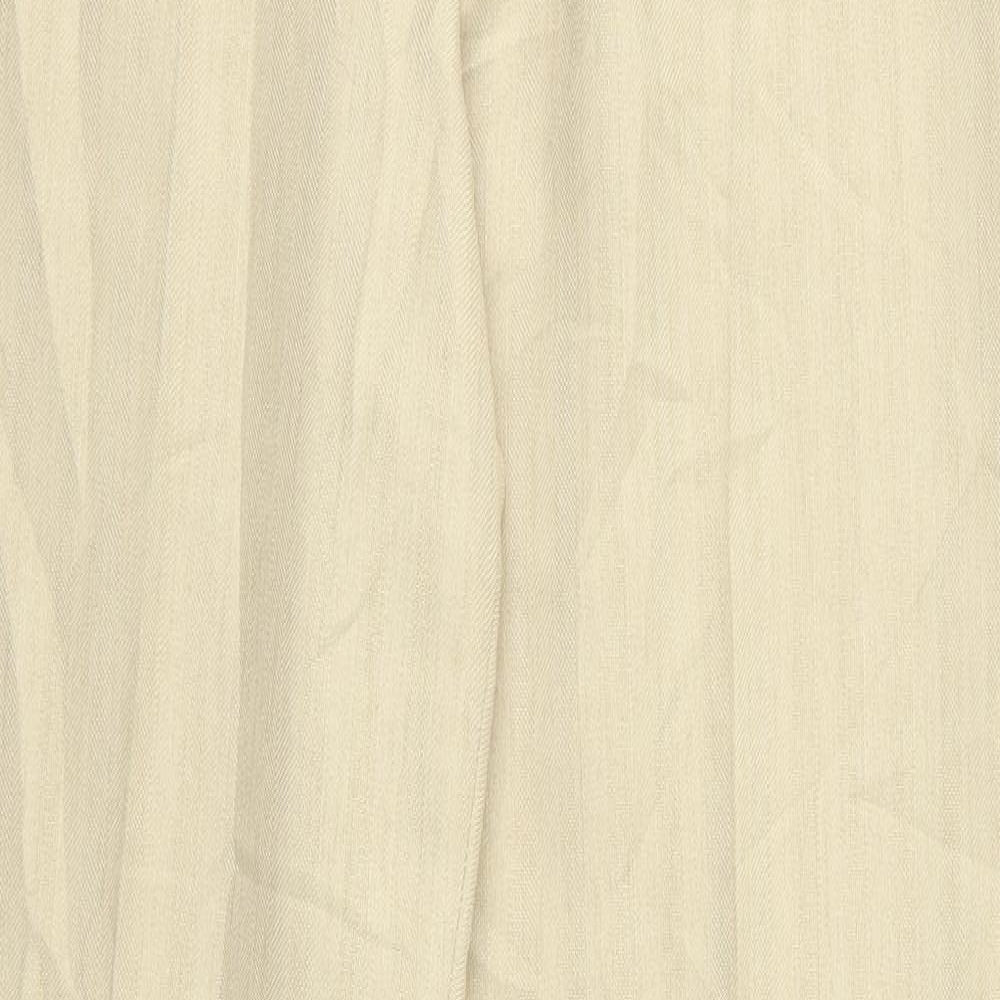 m&s Womens Beige  Rayon Trousers  Size 30 L30 in