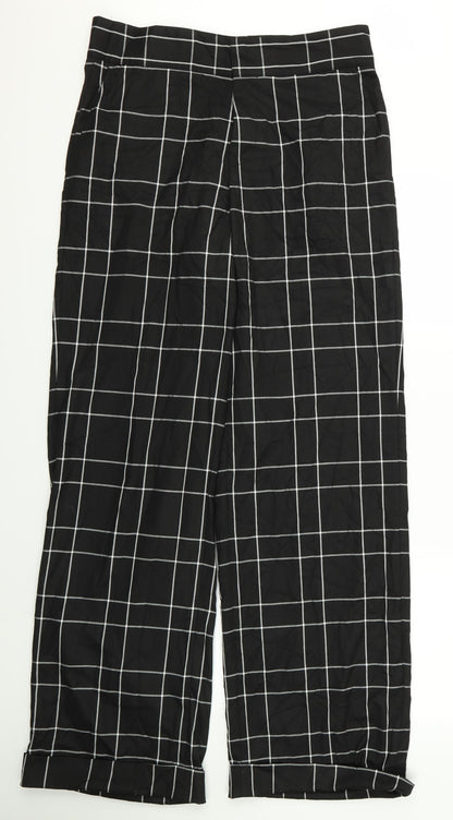 Womens UK Size 32 Preworn Regular Fit  Black Trousers