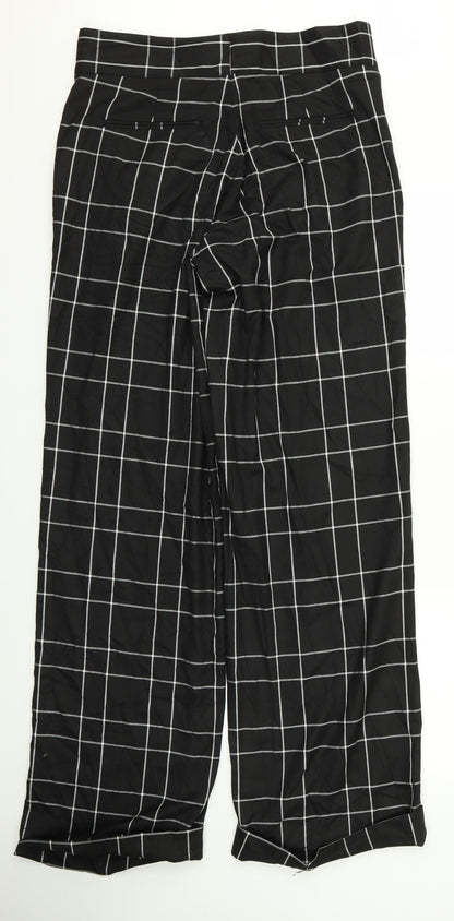 Womens UK Size 32 Preworn Regular Fit  Black Trousers
