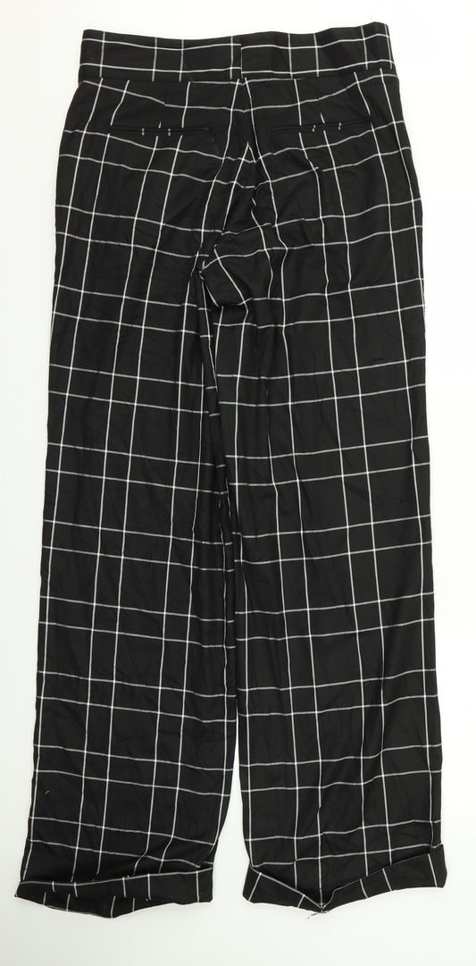 Womens UK Size 32 Preworn Regular Fit  Black Trousers