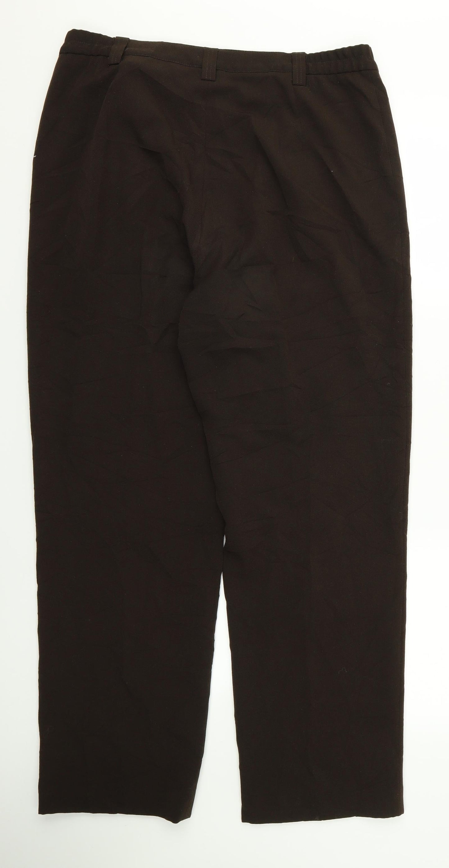 Womens UK Size 38 Preworn Regular Fit  Brown Trousers