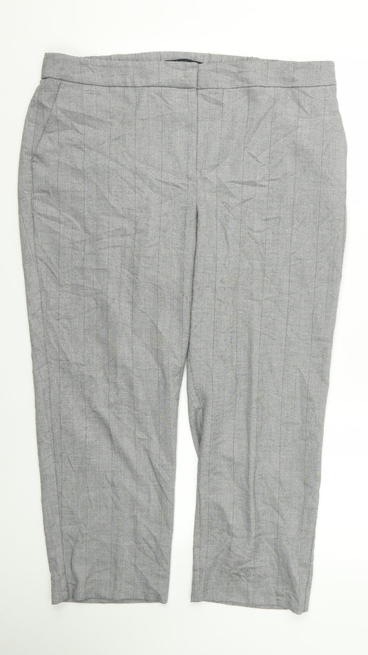 m&s Womens Grey   Trousers  Size 38 L23 in