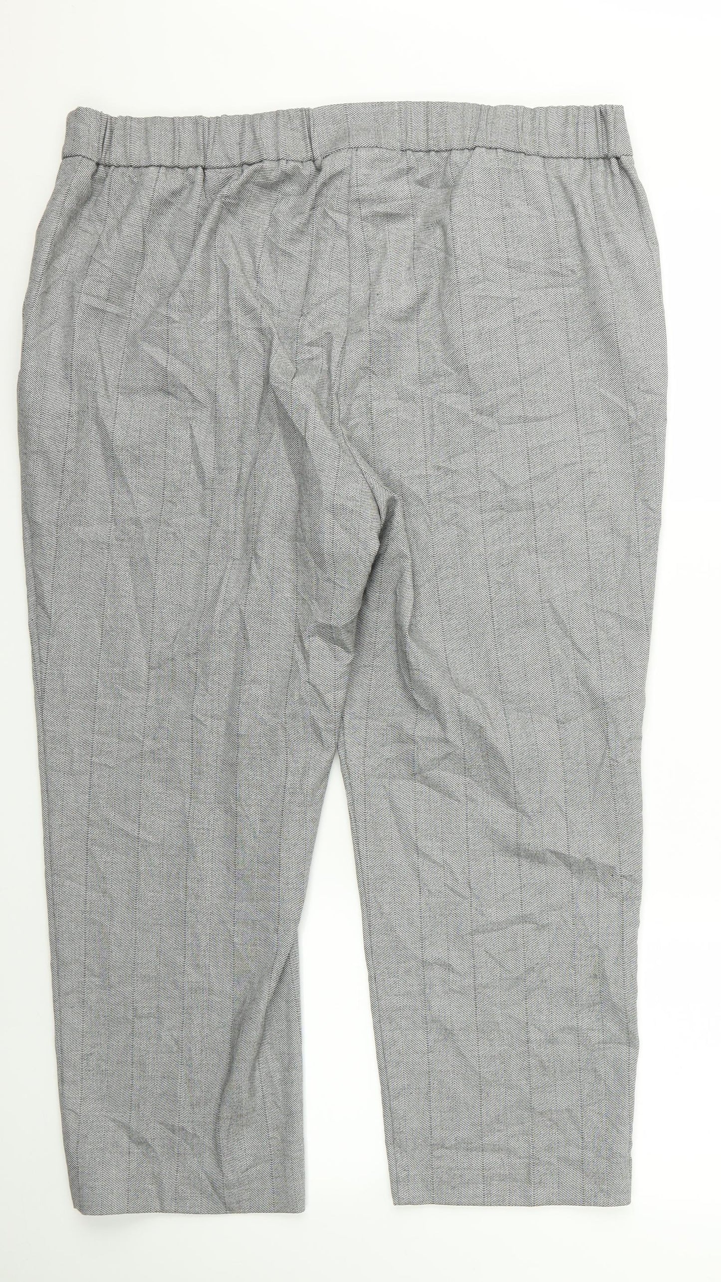m&s Womens Grey   Trousers  Size 38 L23 in