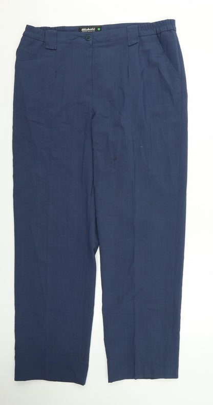 Womens UK Size 38 Preworn Regular Fit  Blue Trousers