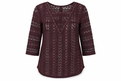 Womens UK Size 14 Papaya Red Pullover Jumper
