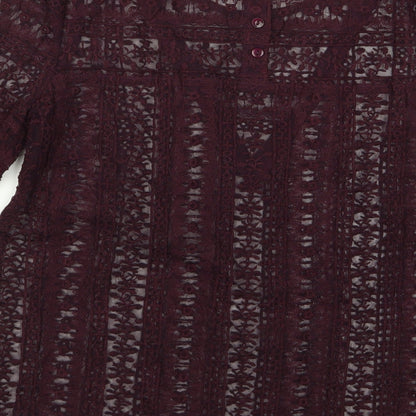 Womens UK Size 14 Papaya Red Pullover Jumper