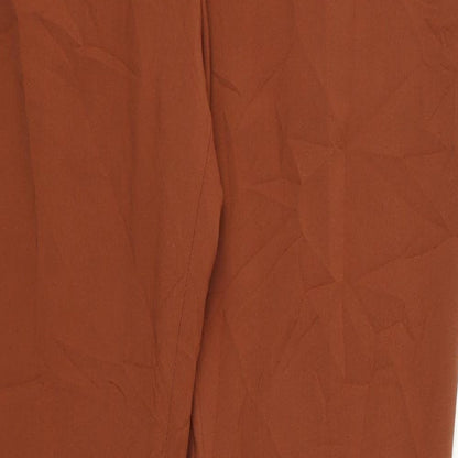 Womens UK Size 12 Dorothy Perkins Regular Fit  Orange Trousers