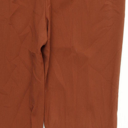 Womens UK Size 12 Dorothy Perkins Regular Fit  Orange Trousers