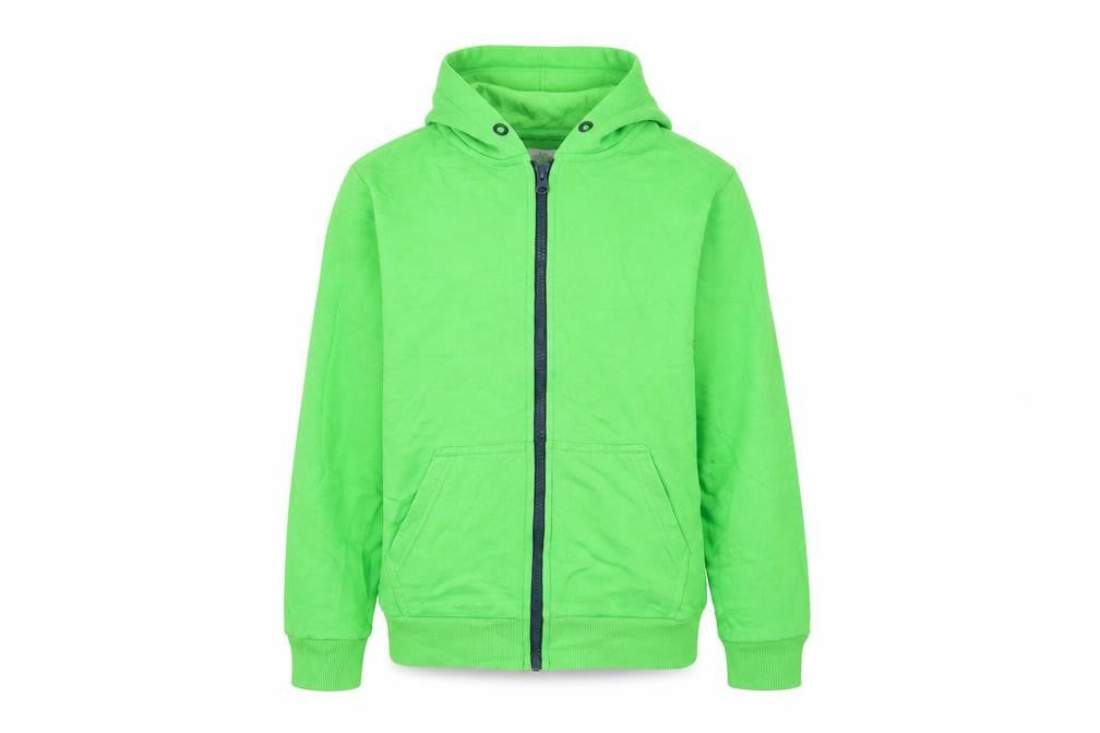 Front view of F&F girls’ green jacket, size 9, years