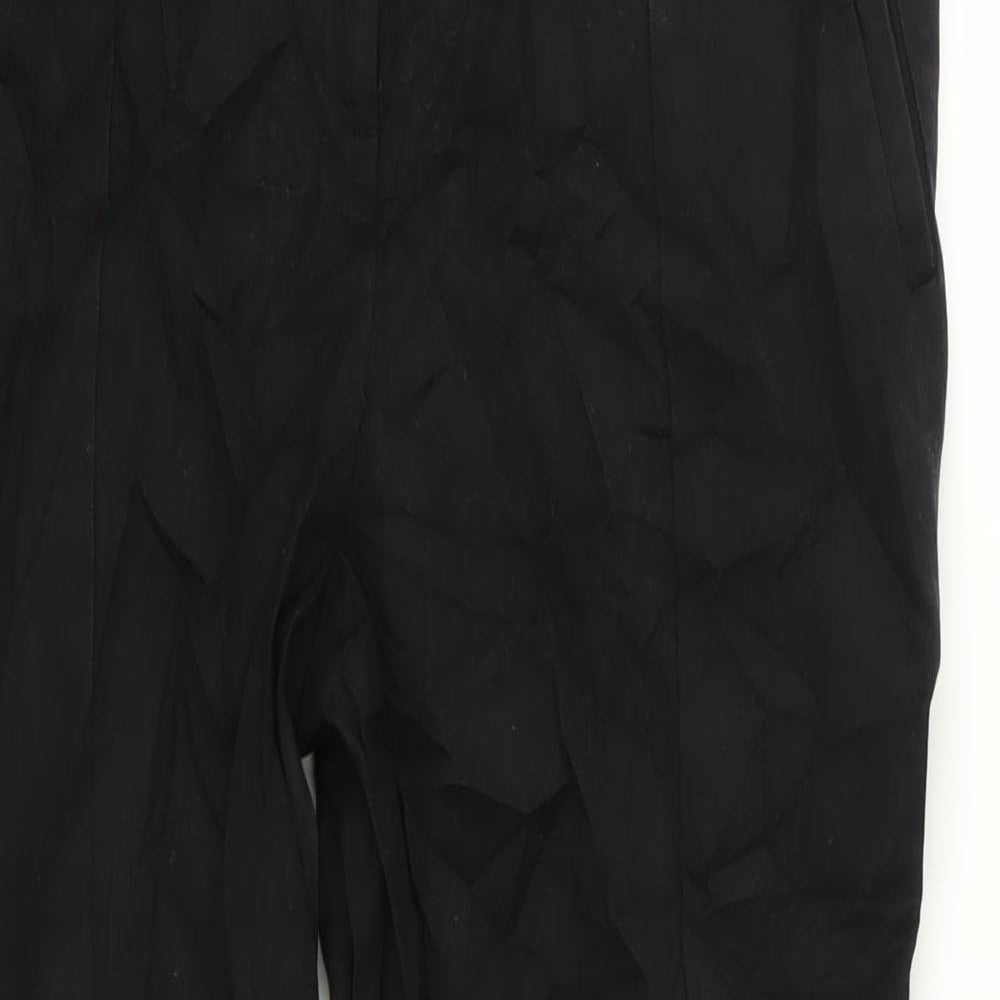 Womens UK Size 10 Oasis Regular Fit  Black Trousers