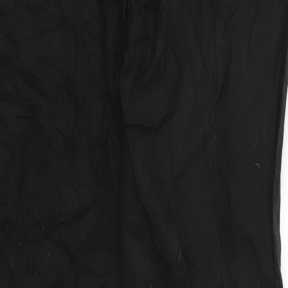 Womens UK Size 10 Oasis Regular Fit  Black Trousers