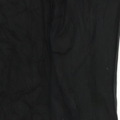 Womens UK Size 10 Oasis Regular Fit  Black Trousers