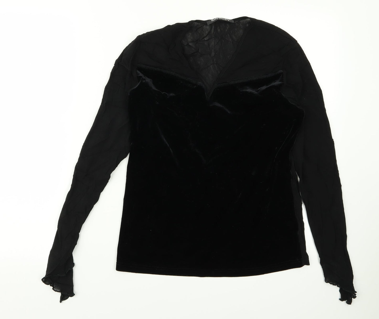 Betty Clark Womens Black   Basic Blouse Size M