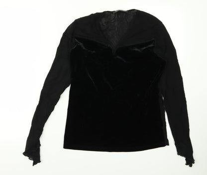 Betty Clark Womens Black   Basic Blouse Size M
