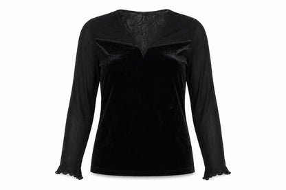 Betty Clark Womens Black   Basic Blouse Size M
