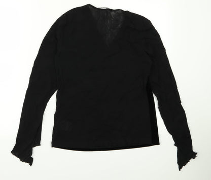 Betty Clark Womens Black   Basic Blouse Size M