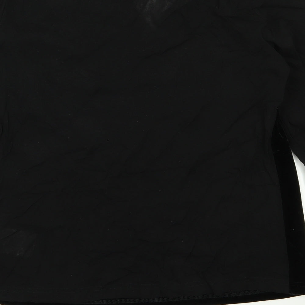 Betty Clark Womens Black   Basic Blouse Size M