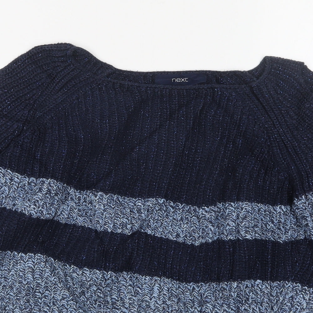 Womens UK Size 8 NEXT Blue Pullover Jumper