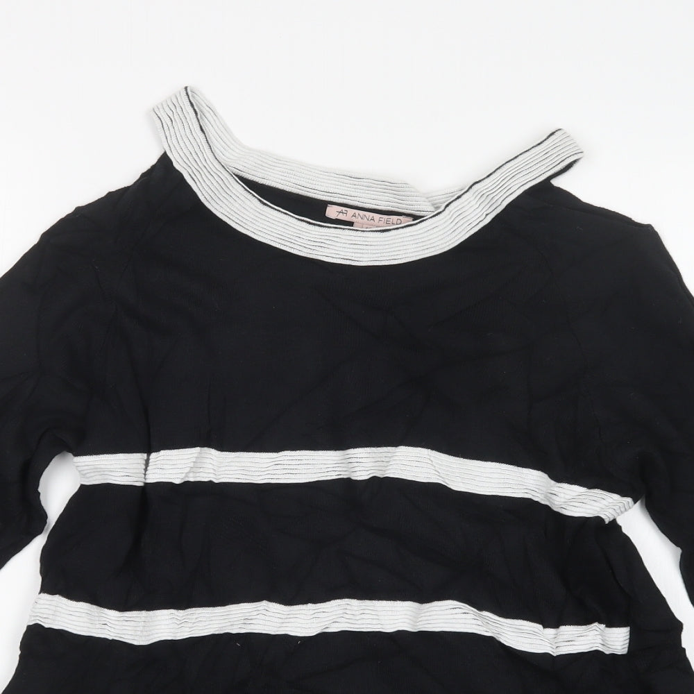 Anna Field Womens Black  Knit Pullover Jumper Size 14