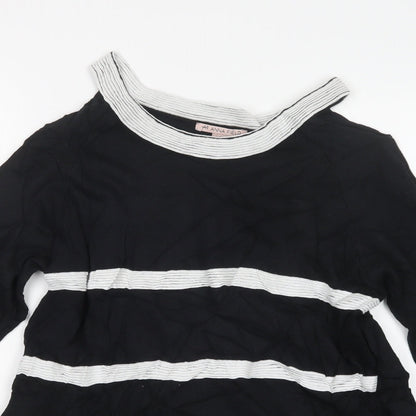 Anna Field Womens Black  Knit Pullover Jumper Size 14