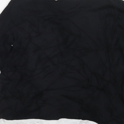 Anna Field Womens Black  Knit Pullover Jumper Size 14