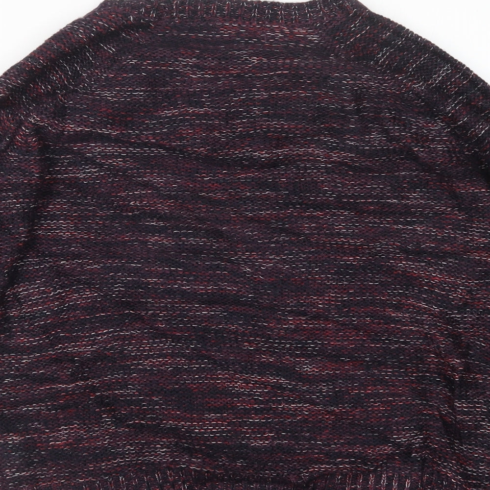 Womens UK Size 10 Apricot Purple Pullover Jumper