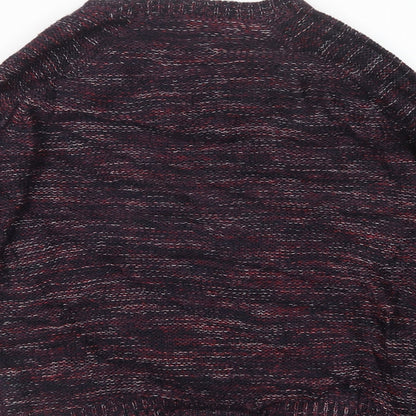 Womens UK Size 10 Apricot Purple Pullover Jumper